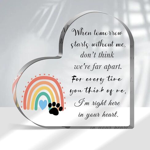 Sympathy Gift, Loss of Loved One Loss of Family Member Condolence Gifts Sentimental Gifts for Home Table Decorations,Crystal Acrylic Paperweight Remembrance-Remember me in Kuwait