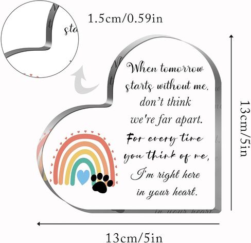 Sympathy Gift, Loss of Loved One Loss of Family Member Condolence Gifts Sentimental Gifts for Home Table Decorations,Crystal Acrylic Paperweight Remembrance-Remember me in Kuwait