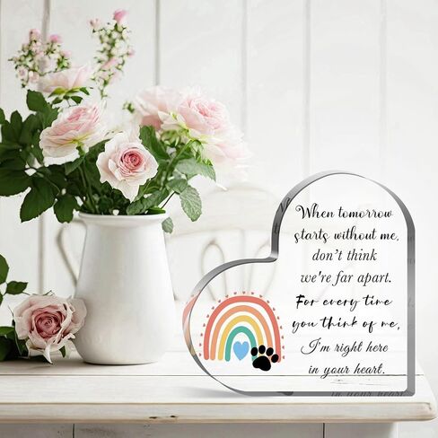 Sympathy Gift, Loss of Loved One Loss of Family Member Condolence Gifts Sentimental Gifts for Home Table Decorations,Crystal Acrylic Paperweight Remembrance-Remember me in Kuwait