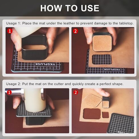 مجموعة قاطع ثقب جلدي ، 9 أحجام ماس على شكل جلد يموت أدوات القاطع 20 25 30 35 40 45 50 55 60 مم ، قاطع جلدي جوف in Kuwait