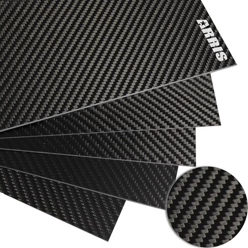 ARRIS 300X400X1.0MM ورقة ألياف الكربون، سمك 1 مم 100٪ 3K صفائح الكربون، متوفرة في 0.5 مم 1.5 مم 2 مم 2.5 مم 3 مم 3.5 مم 4 مم 4.5 مم 5 مم 6 مم لوح كربون عادي لامع in Saudi Arabia