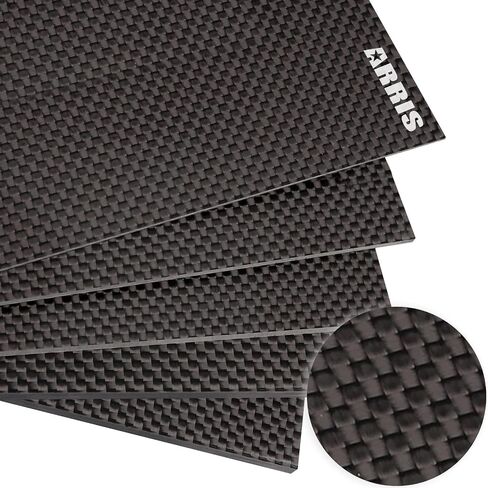 ARRIS 300X400X1.0MM ورقة ألياف الكربون، سمك 1 مم 100٪ 3K صفائح الكربون، متوفرة في 0.5 مم 1.5 مم 2 مم 2.5 مم 3 مم 3.5 مم 4 مم 4.5 مم 5 مم 6 مم لوح كربون عادي لامع in Saudi Arabia
