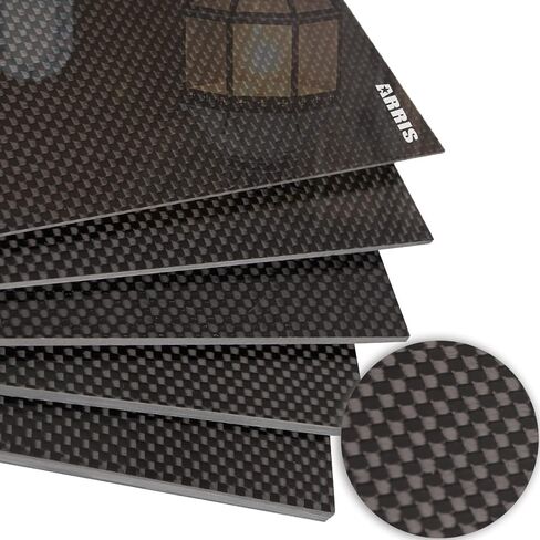 ARRIS 300X400X1.0MM ورقة ألياف الكربون، سمك 1 مم 100٪ 3K صفائح الكربون، متوفرة في 0.5 مم 1.5 مم 2 مم 2.5 مم 3 مم 3.5 مم 4 مم 4.5 مم 5 مم 6 مم لوح كربون عادي لامع in Saudi Arabia