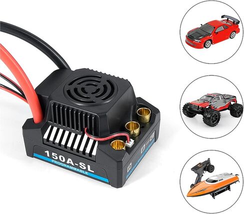 Keenso 150a Brushless ESC BEC 5A 5.8V جهاز تحكم سريع للسرعة لمدة 1: 8 RC CAR in Saudi Arabia