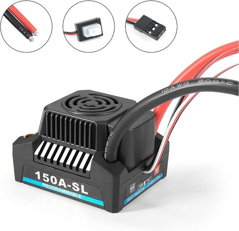 Keenso 150a Brushless ESC BEC 5A 5.8V جهاز تحكم سريع للسرعة لمدة 1: 8 RC CAR in Saudi Arabia