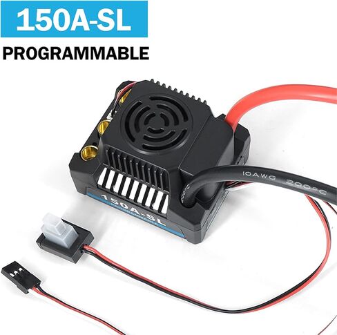 Keenso 150a Brushless ESC BEC 5A 5.8V جهاز تحكم سريع للسرعة لمدة 1: 8 RC CAR in Saudi Arabia