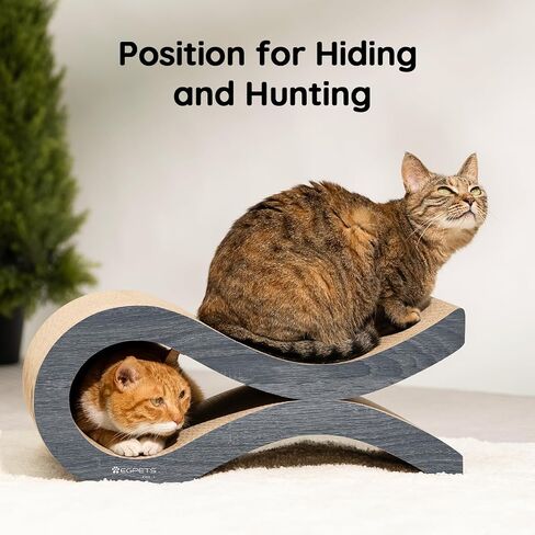 Cat Lounger Scratcher ، لوحة خدش القطة على شكل سمكة ، خدش CAT CATRABOARD المتميز للقطط الداخلية ، قابلة للانعكاس ودائم ، وضع ، إخفاء وخدش in Saudi Arabia