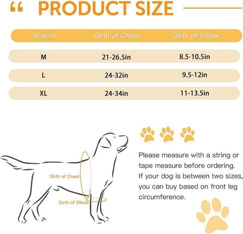 Dog Elbow Protector for Pet Elbow Dysplasia, Shoulder Dislocation - Offers Elbow Support, Dog Recovery Suit Taper Collar Alternative, Helps Wound Healing, Prevents Licking and Biting, XXL in Saudi Arabia