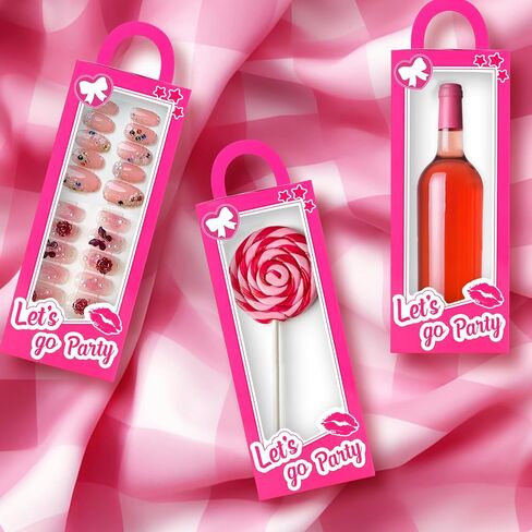 12PCS Pink Girls Party Favor Boxes Pink Doll Gift Boxes Hot Pink Bachelorette Birthday Party Decoration Candy Favors Boxes for Girls Birthday Party Cowgirl Birthday Bridal Shower Supplies in Kuwait