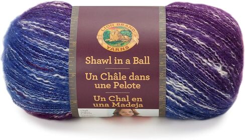 Lion Brand Yarn 828-201 Shawl in a Ball Yarn, Restful Rainbow in Saudi Arabia