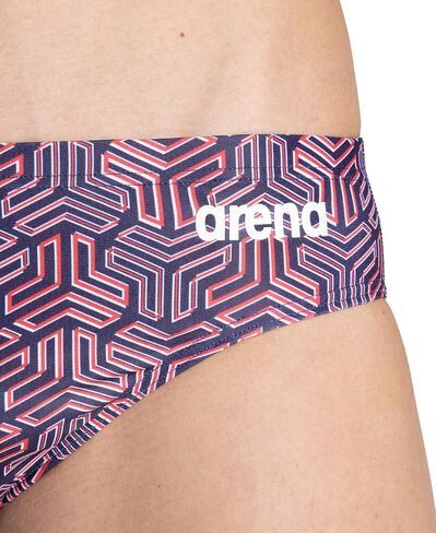 ARENA Men's Team Color Print 3-inch Brief Athletic Training Swimsuit Bathing Suit in Saudi Arabia