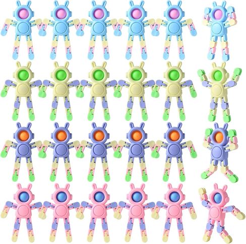 Transformable Fidget Spinners 24 Pcs Rabbit Toys for Kids Easter Gifts and Adults Stress Relief Sensory Toys for Boys and Girls Fingertip Gyros for ADHD Autism for Kids Gifts in Saudi Arabia