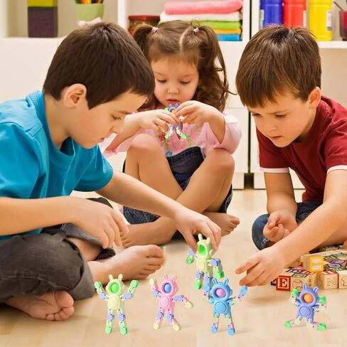 Transformable Fidget Spinners 24 Pcs Rabbit Toys for Kids Easter Gifts and Adults Stress Relief Sensory Toys for Boys and Girls Fingertip Gyros for ADHD Autism for Kids Gifts in Saudi Arabia