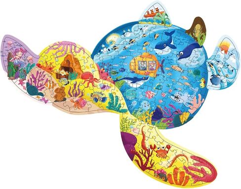 Pinu Jigsaw Buzzles للأطفال الذين تتراوح أعمارهم بين 3-5 ، 6-8 ، 8-10 ، أطفال ملونون ملونان على شكل حيوانات تعلم ألعاب تعليمية. in Kuwait