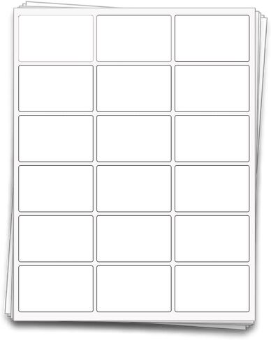 180 Mini Candy Bar Labels, 2.5 x 1.563 in. - Uncoated White for Inkjet and Laser Printers in Saudi Arabia