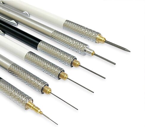 MROOFUL 0.3 0.5 0.7 0.9 1.3 2.0 pen set mechanical pencils with erasers on the end rechargeable 3 Tube Lead, Eraser Students Artist Writing, Sketch, Drawing (0.9 1.3 2.0, Silver) in Saudi Arabia