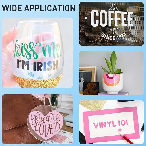 26 Pack Glossy Permanent Vinyl Sheets 12"x12", Self Adhesive Vinyl for Cricut Machine, DIY Mugs, Deco Sticker in Saudi Arabia
