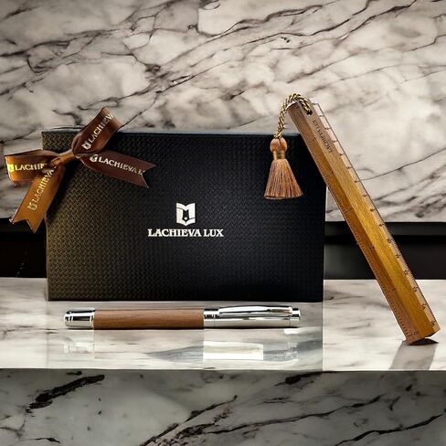 Lachieva Lux Fancy Walerball Pen مع مجموعة مارك/كتاب ، هدية قرطاسية فاخرة للمرأة ، رجل in Kuwait