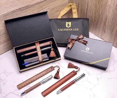 Lachieva Lux Fancy Walerball Pen مع مجموعة مارك/كتاب ، هدية قرطاسية فاخرة للمرأة ، رجل in Kuwait