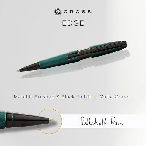 Cross Edge Matte Green Lacquer Gel Rollerball Pen in Saudi Arabia