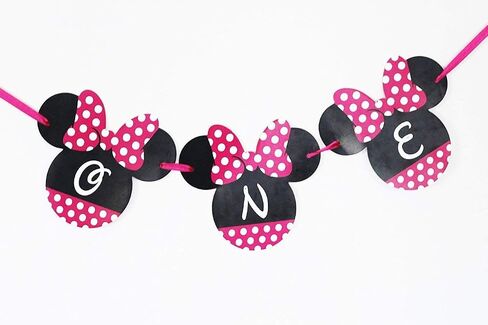 Signatives Oh Twodles Birthday Party Supplies- Minnie Mouse 2nd Birthday Banner - Minnie Mouse Party Decors in Saudi Arabia