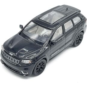 2019 Grand Cherokee Trackhawk Model Car 1/64 Scale SUV Diecast Toy Cars Metal Alloy Friction Powered Children’s Die-cast Vehicles, Collection for Men, Toys for Boys Kids Gifts, Black