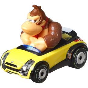 Hot Wheels Mario Kart Characters and Karts as 1:64 Die-Cast Cars, Donkey Kong