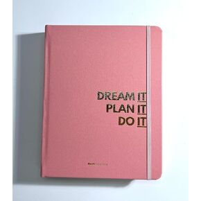 Daily, weekly, monthly planner: nondated, 2025-2026 calendar, goals, budget, affirmation, notes and journal sections, B6 hardcover, complete life planner