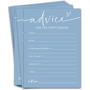 Bridal Shower Games Cards, Would She Rather Bridal Shower Game for 25 Guests, Engagement Party Wedding Games for Guests, Minimalist Blue Wedding Party Supplies - B11 in Saudi Arabia