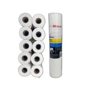 Reli. Masking Film, 10 Rolls Bulk (180' Foot x 48" Inch) | Masking Plastic Film for Painting, Automotive | Pre-Folded Hand-Masker Plastic in Bulk (10 Pack)