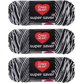 Red Heart Super Saver Yarn (3 pack) Zebra E300-932