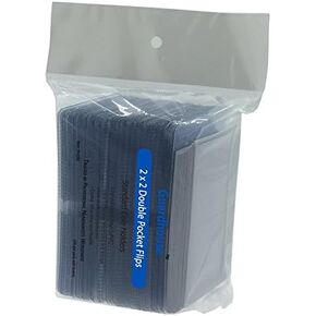 2 x 2 Double-Pocket Unplasticized Coin Flips Pack of 100 with Paper Inserts from Guardhouse