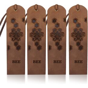MAYJOYDIY 4pcs Thank You Leather Bookmark 2×7inch Thanksgiving Gratitude Butterfly Bookmark Gift Flower Bookmarks Thank You for Being Part of My Story Text Page Markers for Book Lovers Men Women