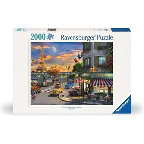 Ravensburger Paris Sunset Puzzle - 2000 Piece Jigsaw for Adults | Unique Softclick Technology | Vibrant, Glare-Free Colors | Made from FSC-Certified Materials
