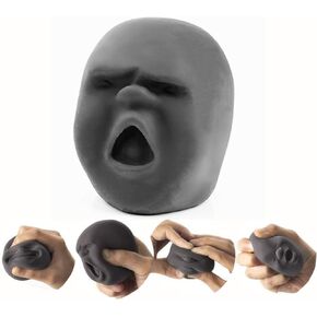 كرات العاطفة الوجه البشري المضحكة ، ألعاب تململ الإجهاد التخلص من ألعاب الإجهاد الكرة للأطفال والبالغين ، ألعاب حسية للتوحد (أسود ، سحق) in Kuwait