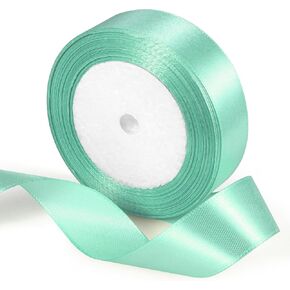 Satin Ribbon 1 Inch x 25 Yards Ribbon, Solid Color Fabric Ribbon for Gift Wrapping, Wedding, Polyester Gift Ribbon for Birthday Party Decoration, Craft, Hair, Floral, Sewing (Light Yellow #10) in Kuwait