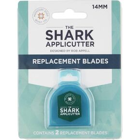 MISSOURI STAR QUILT CO. 14mm Rotary Cutter Blades, 2 Pack | Super Sharp Replacement Blades for Quilting and Sewing Projects | Mini Fabric Trimmer Refill for Shark Applicutter, 14mm 2 Pack, NOT2773