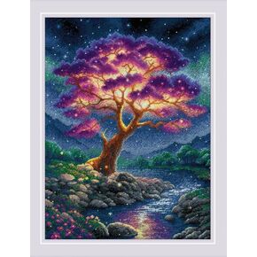 RIOLIS - Mysterious Universe 2240, Cross Stitch Kits 11¾" x 15¾", Cross Stitch Kits for Beginners & Advanced, Crossstitching Kits Adult, Counted Stitching Kits, Embroidery Kit