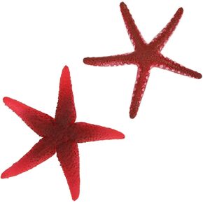 Gonetre Sea Star Silicone Ornaments Fish Decoration Aquarium Simulation Luminous Starfish Heat Nontoxic Artificial Starfish for Fish
