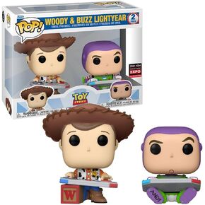 Funko Pop! Disney: Toy Story - Woody & Buzz Lightyear 2-Pack (2024 Limited Edition Entertainment Expo Shared Exclusive)