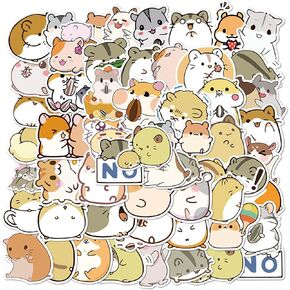 Cute Fishing Stickers, Fish Stickers, Realistic Animals Decal for Kids Teens, 50Pcs Vinyl Waterproof Sticker for Water Bottles, Laptop (Fish)