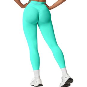 Womens Workout Leggings Seamless Tummy Control Yoga Pants Scrunch Butt Lifting Compression Gym Athletic Leggings