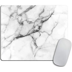 Marble Mousepad White Marble Print Mouse Mat Mouse Pad Office Mousemat Mousepads with Design Desk Accessory Office Present