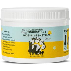 Probiotics, Prebiotics, & Digestive Enzymes for Dogs| Limited Ingredients| Organic |Digestive Support |Allergy Relief |Immune Support| Reduces Inflammation| Diarrhea & Gas Relief