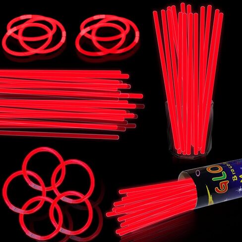 100 PK 8 "توهج العصي الحفلات الحزبية الحفلات ، وضيق قلادات وموهبة في لوازم الحفلات المظلمة لعيد الميلاد عيد ميلاد عيد ميلاد NOON (100 * الأخضر) in Kuwait