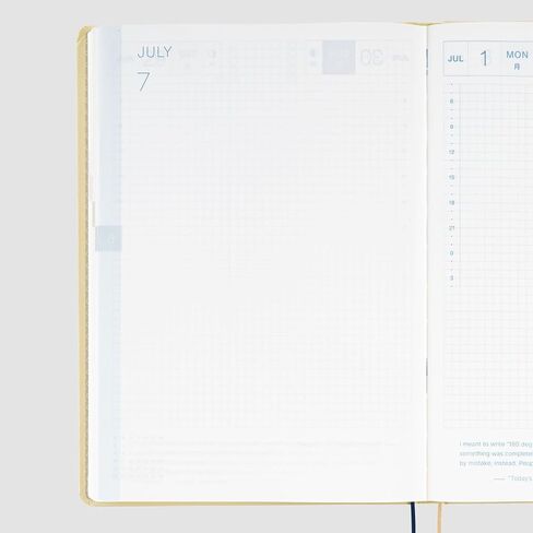 Hobonichi Techo 2024 HON A6 [English/A6 Size/January Start] Slash (Ivory) in Saudi Arabia