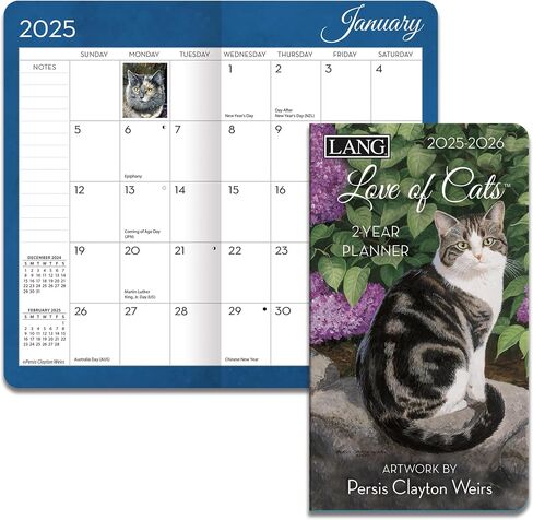 LANG Love of Cats 2025 Two Year Planner (25991071074) in Saudi Arabia