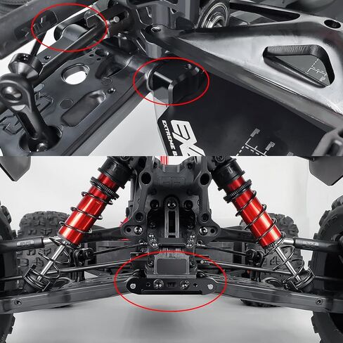 RC Aluminum Alloy Rear Lower Suspension Hanger Arm Mount for 1/5 Kraton 4WD 8S BLX ARA110002 Truck Upgrades in Kuwait