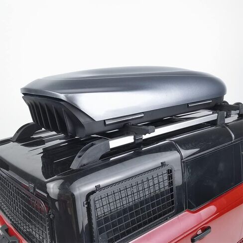 RC-Hub Plastic Roof Trunk Luggage Rack Box for 1/10 TRX-4 TRX-6 RC Crawler Car (Black) in Saudi Arabia