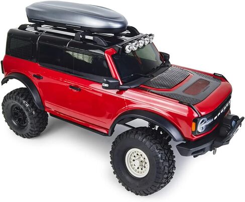 RC-Hub Plastic Roof Trunk Luggage Rack Box for 1/10 TRX-4 TRX-6 RC Crawler Car (Black) in Saudi Arabia
